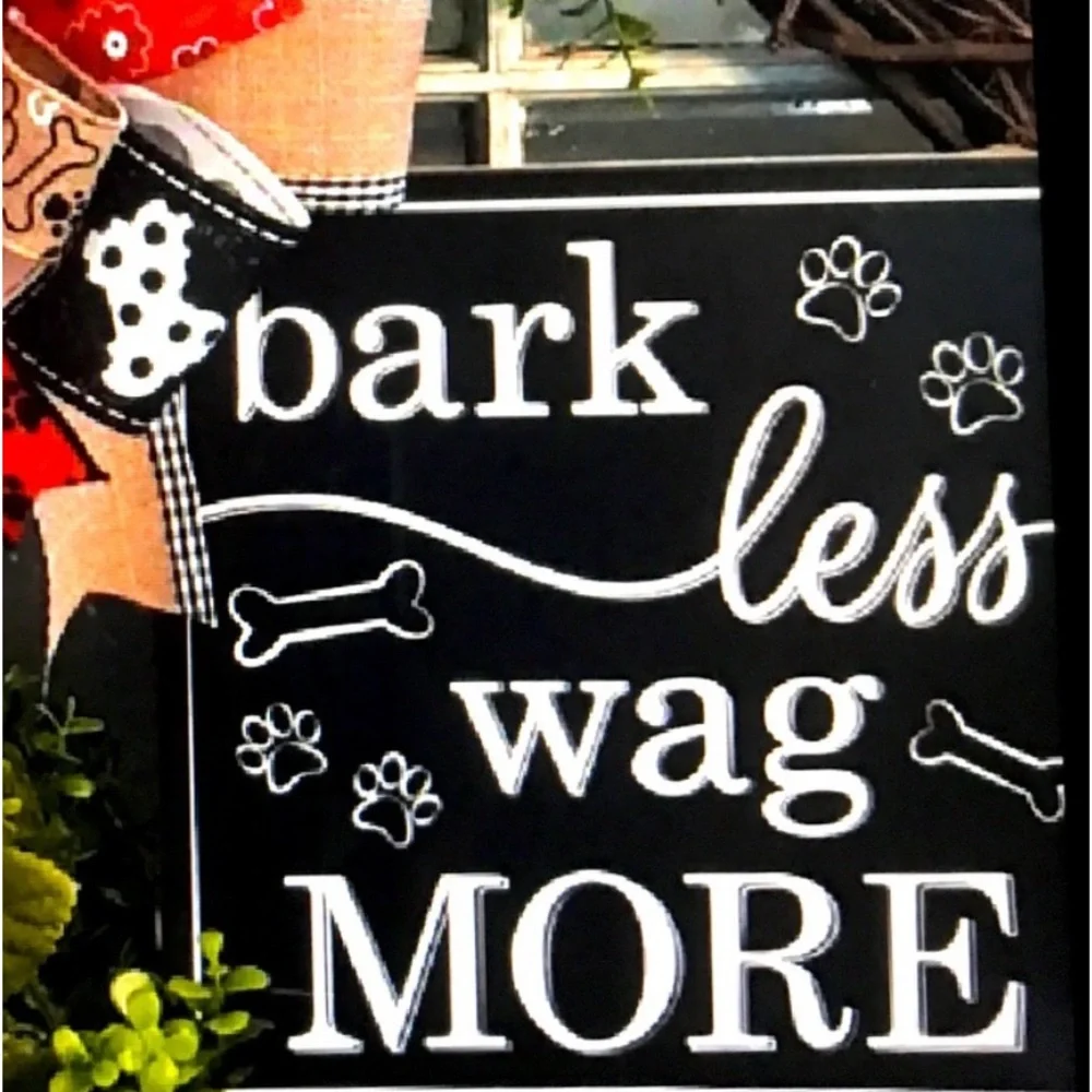 Dog Wreath Bark Less Dog Wreath Hand Crafted Bark Less Way More